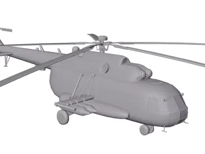 3D Helicopter Game Assets for Animation and Game Development Low-poly 3D model