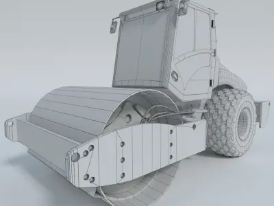 JCB  VM115 compactor 3D model