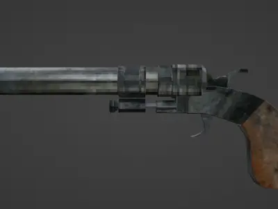 Shotgun Pistol Low-poly  Low-poly 3D model
