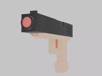 Low poly Pistol Low-poly 3D model purchase