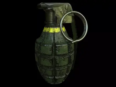 Mk2 Grenade Free low-poly 3D model purchase