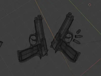 John Wick Pistol 3D model