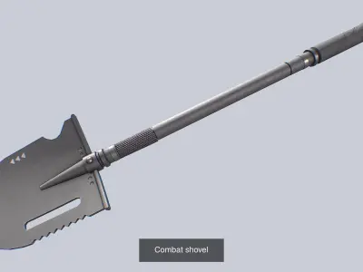 Combat shovel collection 3D Model Pack