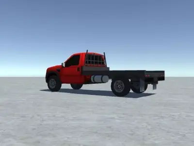 Industrial Truck 1 Low-poly 3D model