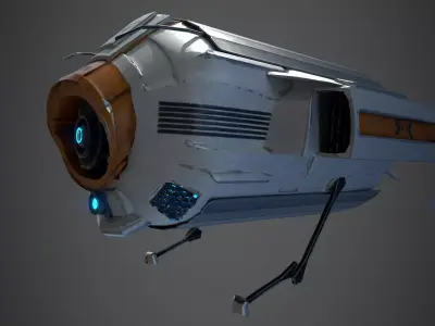 Spy and Transport Drone Low-poly 3D model