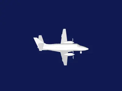 BAE JetStream-31 Low-poly 3D model