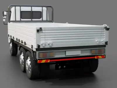 Hino 500 Flatbed Truck 2016 3D model