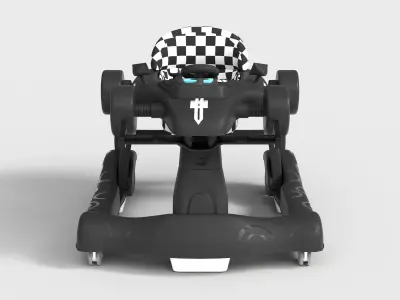 FOLDABLE BABY PUSH WALKER 3D model