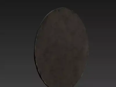Dark Fantasy Viking Round Shield PBR Game Ready 3D model