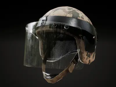 Military Buletproof Helmet Kiver-M Low-poly 3D model