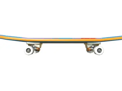Skateboard Low-poly 3D model Low-poly 3D model Low-poly 3D model