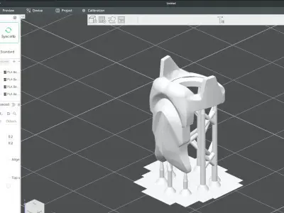 Custom3Dprint Minifigure Accessory - Minifigure Beard S1 - 01 3D print model