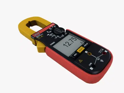 Meter clamp Low-poly 3D model