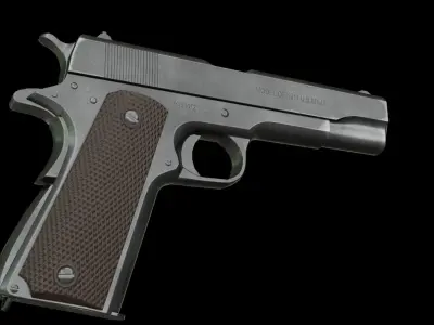 Colt 1911 Low Poly PBR Low-poly 3D model
