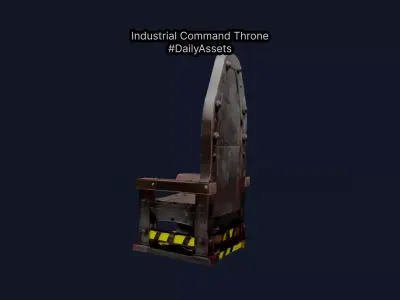 Industrial Command Throne 3D model