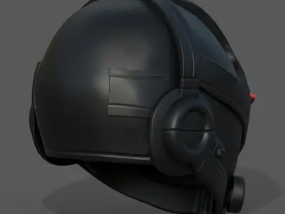 Helmet military Scifi futuristic technology  Low-poly 3D model purchase