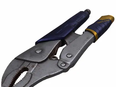 Lock Grip Plier Low Poly Low-poly 3D model
