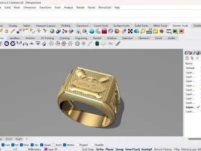 anillo de mecanico Low-poly 3D model
