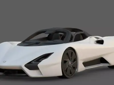 2019 SSC Tuatara 3D Model  American Speed Record Breaker 3D model