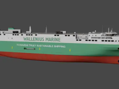  FUTURE WAY Vehicles Carrier  Low-poly 3D model