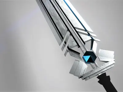 sword with light 3D model purchase