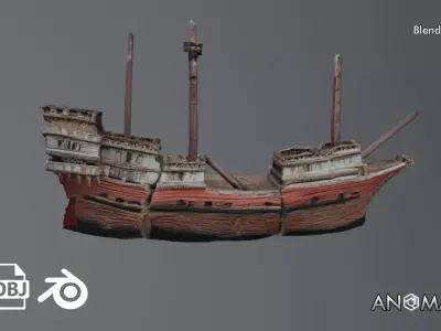 shipwreck 3D model