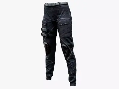 Military Tactical Pants Low-poly 3D model
