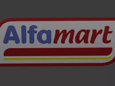 alfa mart logo 3D model