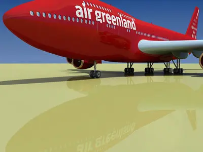 GreenLand Airlines 3D model