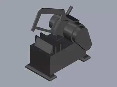Horizontal Band Saw Machine  3D model