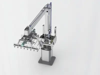 Four manipulator 3D model