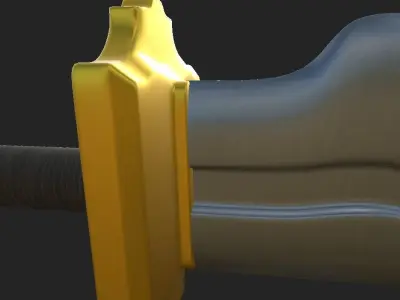 Fantasy Sword Free 3D model 2
