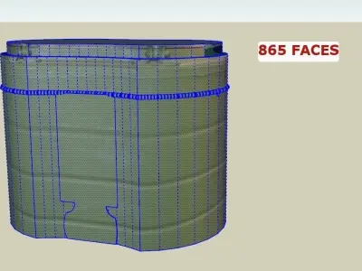 ammunition camouflaged tube 3D model