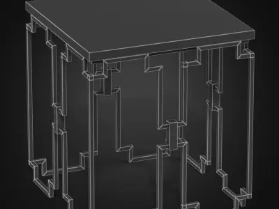 Evermore End Table 3D model