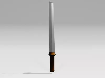 Samurai sword Free low-poly 3D model