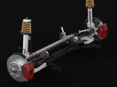 Modern Front Chassis 3D model