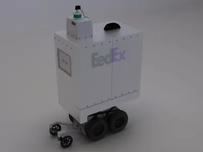 Delivery Robot 3D model by illusioncreators