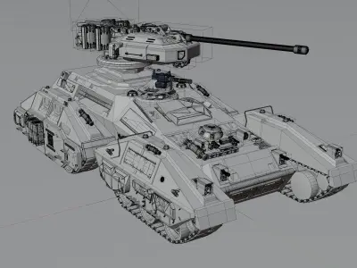 Sci-Fi Tank - Halo Scorpion Free 3D model