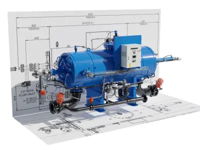 WATER FILTRATION AMF 370K 3D model