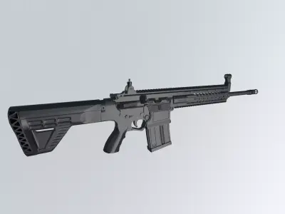 MPT 76 Untextured Rigged Low-poly 3D model