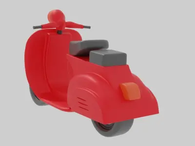 Scooter in toy 3D print model
