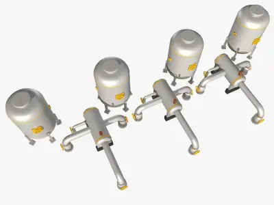 Industrial Storage Equipment 3D model