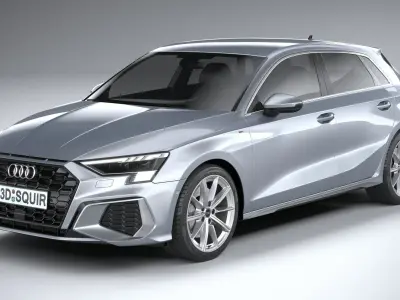 Audi A3 g-tron 2024 3D model