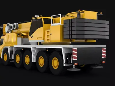 Mobile Crane GMK 5059 3D model
