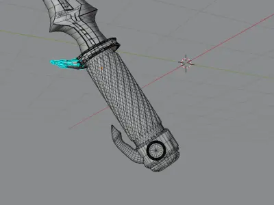 sci fi blade katana  3D model
