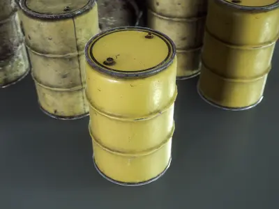 Warehouse Barrels - UE and UNITY - Game  Ready - Low Poly Free low-poly 3D model