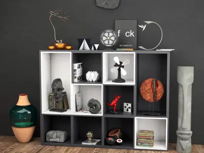 18 decor elements  3D model