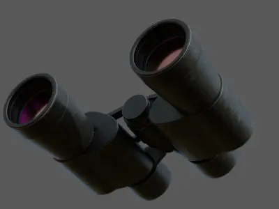 Binoculars Low-poly 3D model