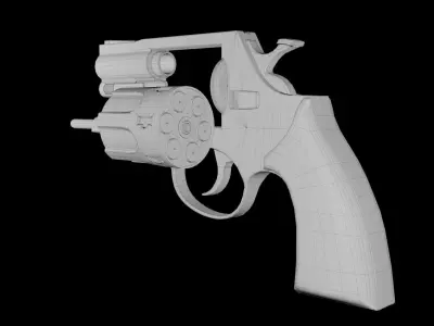 Revolver 3D model 4