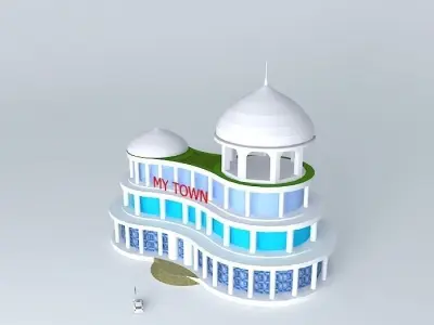 Supermarket mosque Free 3D model